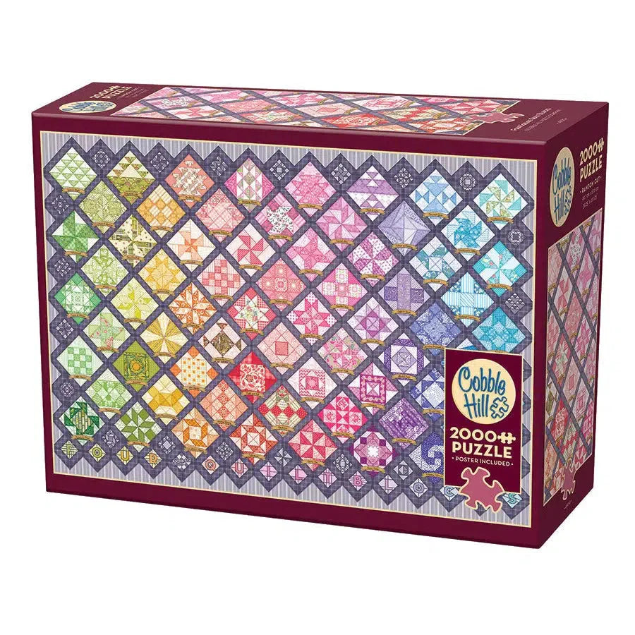 Four Square Quilt Blocks 2000 Piece Jigsaw Puzzle Cobble Hill Puzzle Merchant