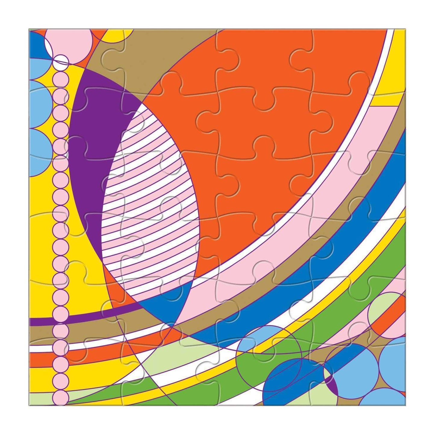 Frank Lloyd Wright Set of 6 25 Piece Wood Jigsaw Puzzle Galison