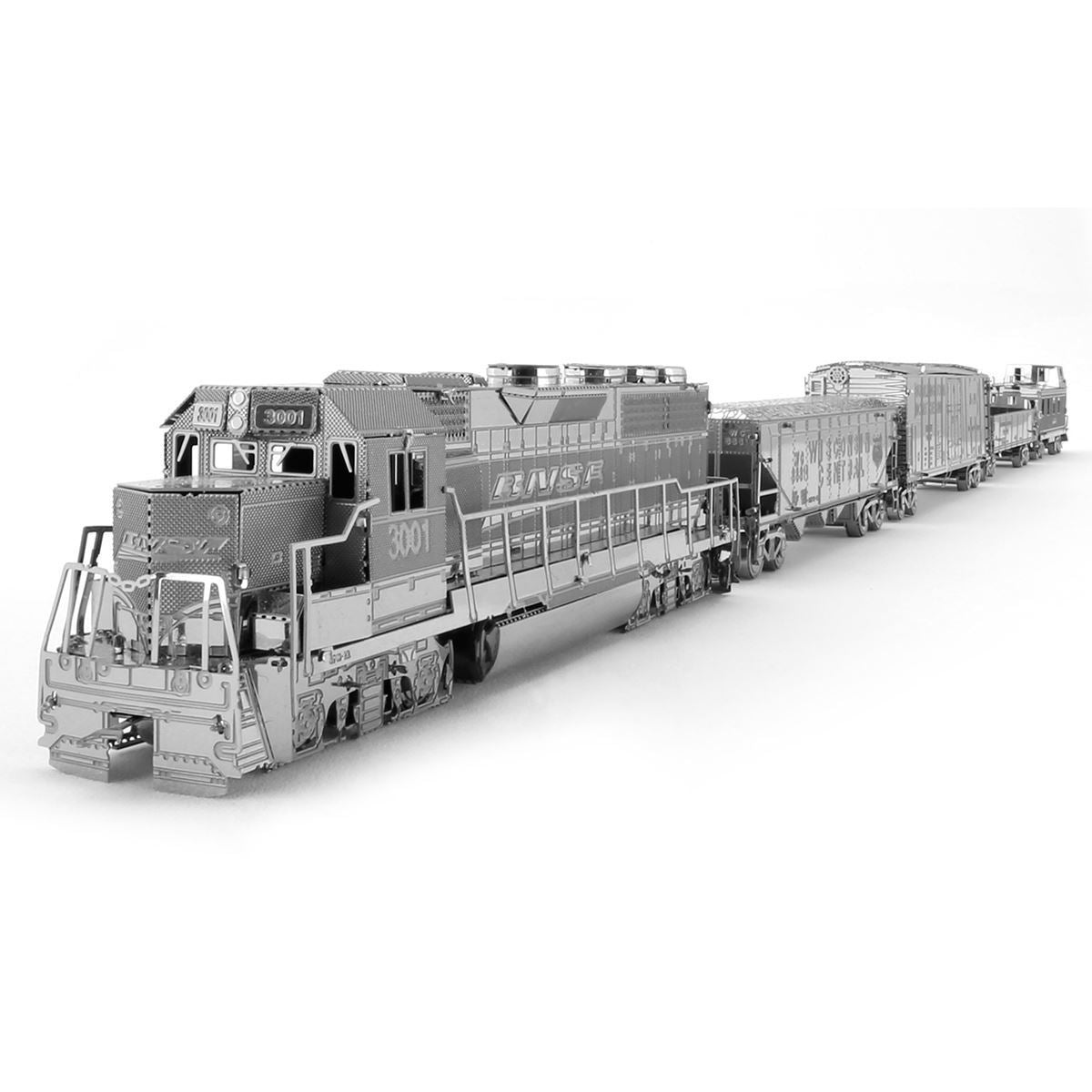 Freight Train 3D Steel Model Kit Metal Earth