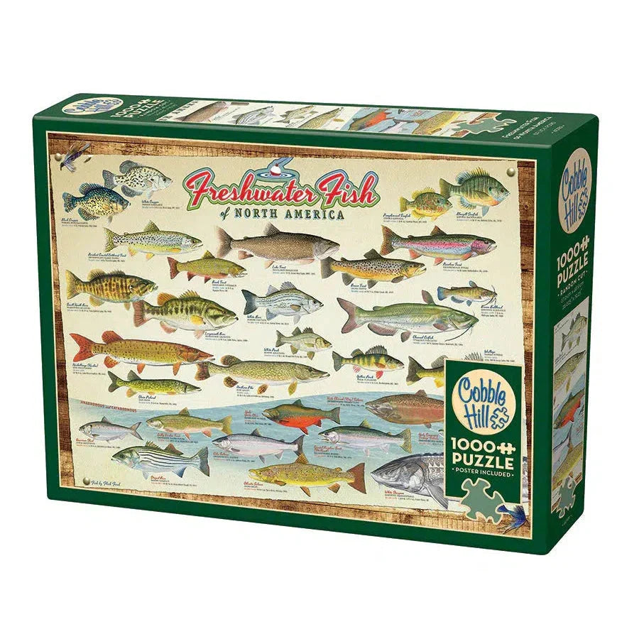 Freshwater Fish of North America 1000 Piece Jigsaw Puzzle Cobble Hill Puzzle Merchant