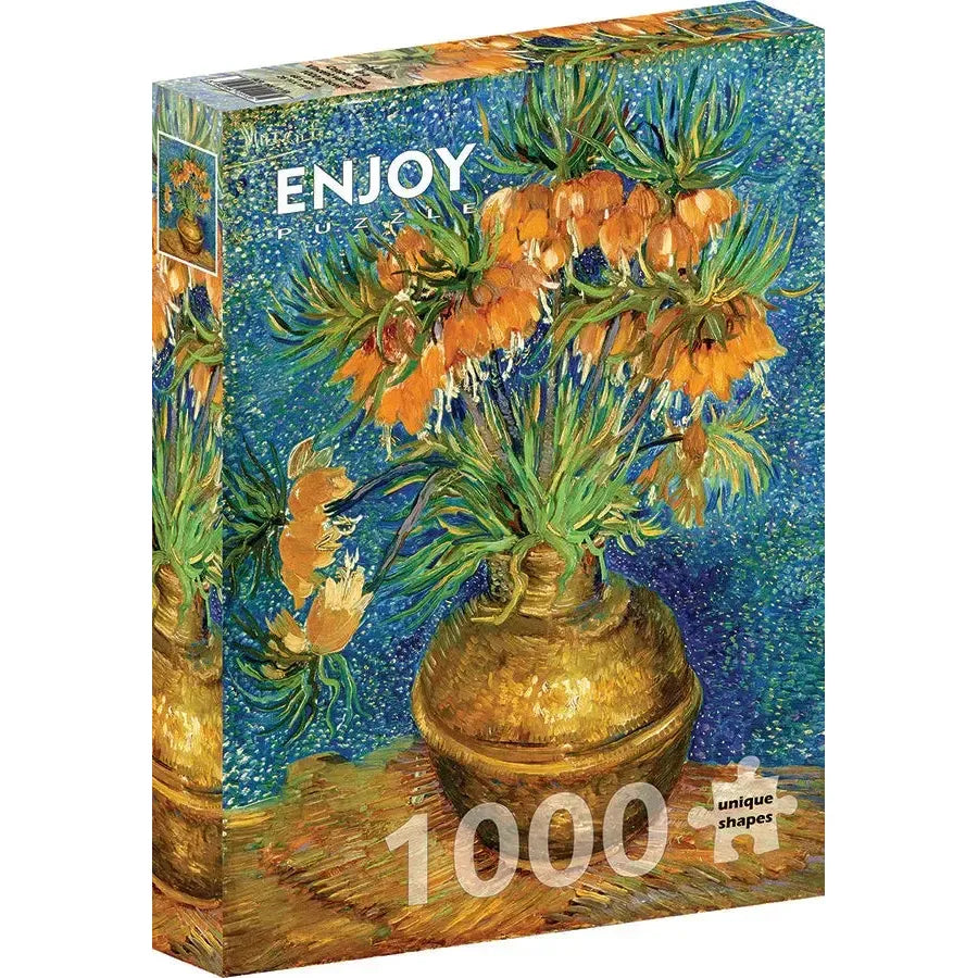 Fritillaries in a Copper Vase by Van Gogh 1000 Piece Jigsaw Puzzle Enjoy Puzzle Merchant