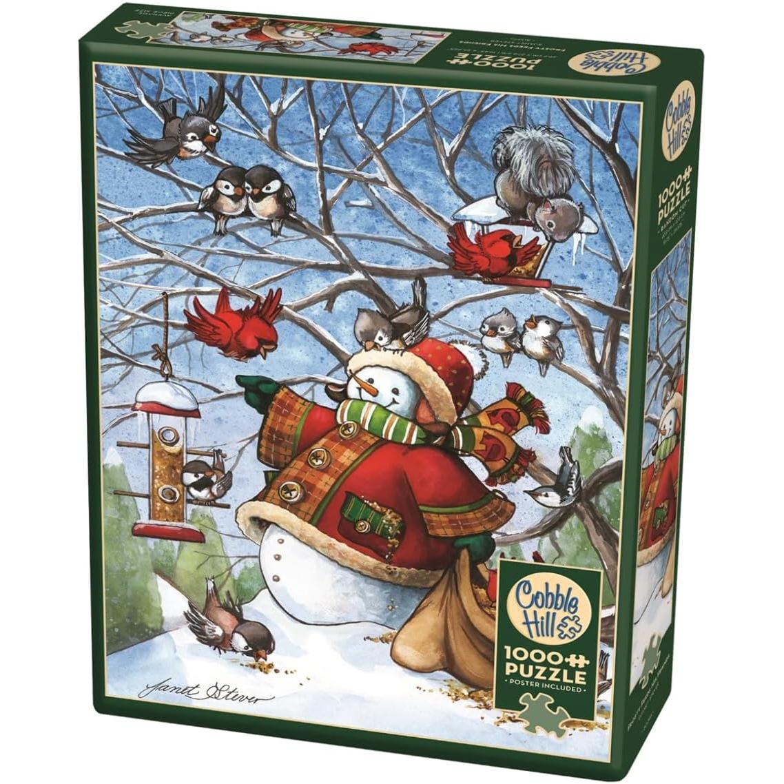 Frosty Feeds His Friends 1000 Piece Jigsaw Puzzle Cobble Hill