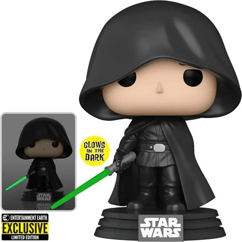 Funko POP! Star Wars: The Mandalorian Luke Skywalker GITD - Entertainment Earth Exclusive ANlMEHOME