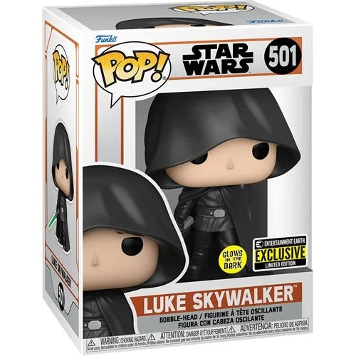 Funko POP! Star Wars: The Mandalorian Luke Skywalker GITD - Entertainment Earth Exclusive ANlMEHOME