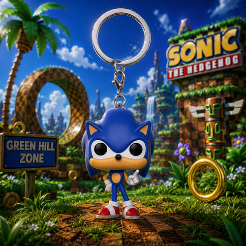 Funko Pop! Keychain: Games - Sonic with Ring ANlMEHOME
