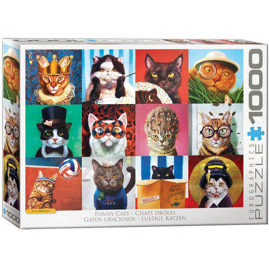 Funny Cats 1000 Piece Jigsaw Puzzle Eurographics Puzzle Merchant