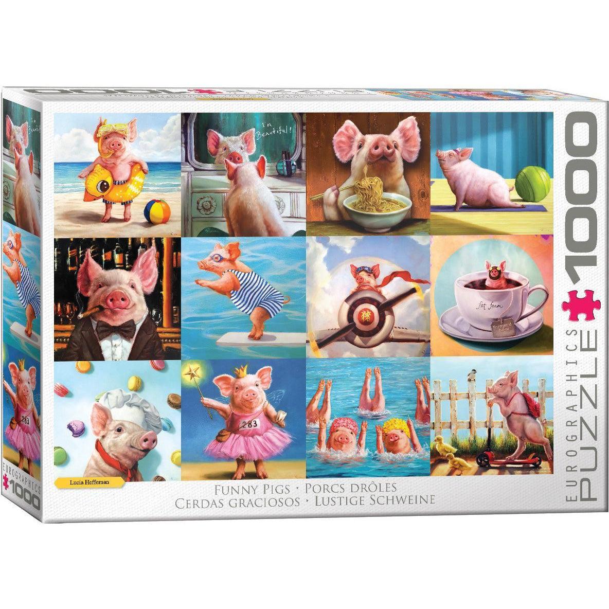 Funny Pigs 1000 Piece Jigsaw Puzzle Eurographics Puzzle Merchant