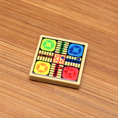 Parcheesi - Custom Printed 2x2 Tile B3 Customs