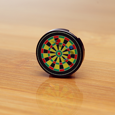 Dartboard w/ Darts - Custom Printed 2x2 Round Tile B3 Customs