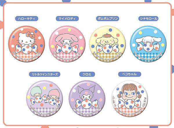 PEKO X SANRIO CHARACTERS - CAN BADGE VOL. 02 BLIND BOX TRADING Anime Pop