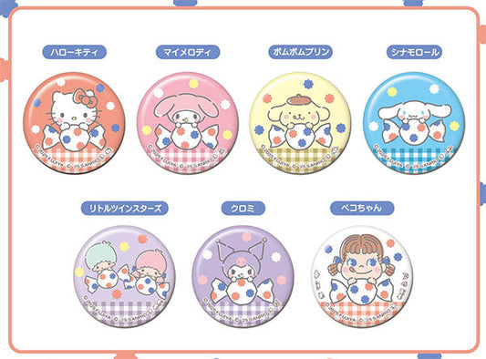PEKO X SANRIO CHARACTERS - CAN BADGE VOL. 02 BLIND BOX TRADING Anime Pop