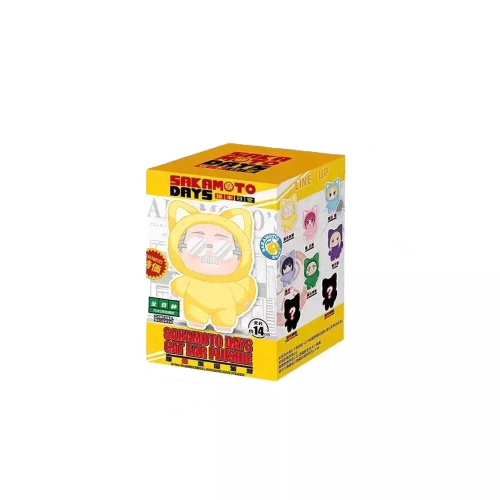 Sakamoto Days Cat Ear Plushies Blind Box | Official Anime Plush Collectible Super Anime Store