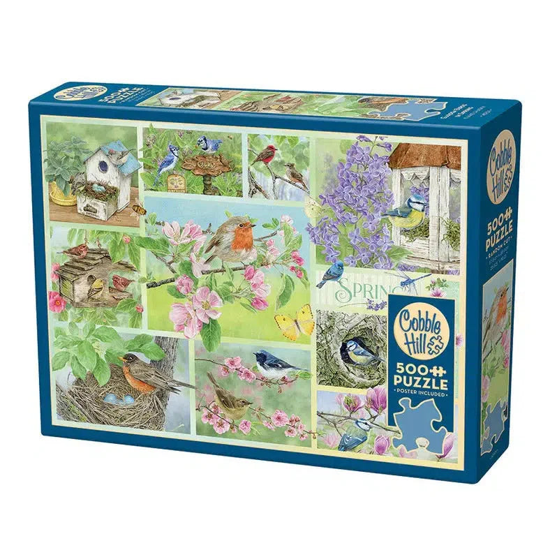 Garden Birds in Spring 500 Piece Jigsaw Puzzle Cobble Hill Puzzle Merchant