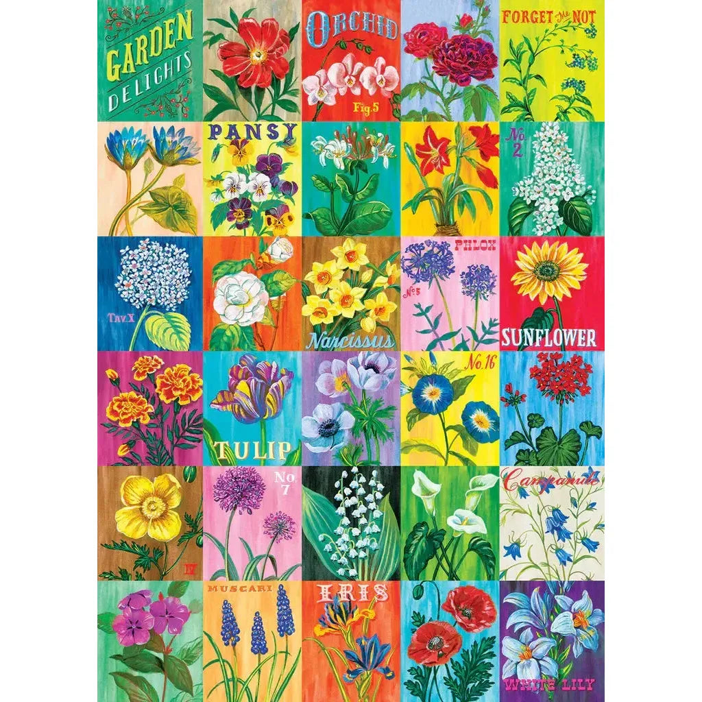 Garden Delights "Mixed Up" 1000 Piece Jigsaw Puzzle PuzzleTwist Puzzle Merchant