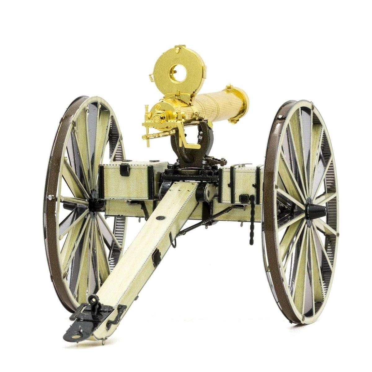 Gatling Gun Wild West 3D Steel Model Kit Metal Earth