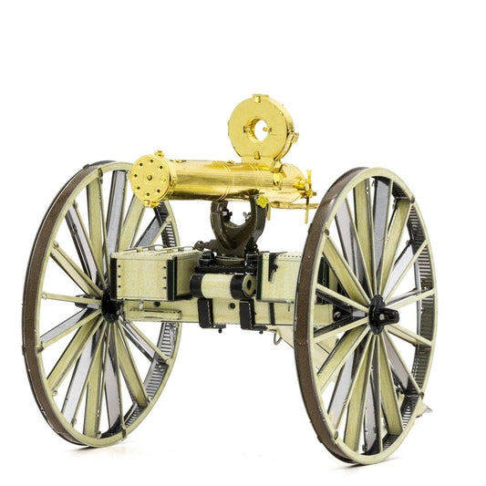 Gatling Gun Wild West 3D Steel Model Kit Metal Earth