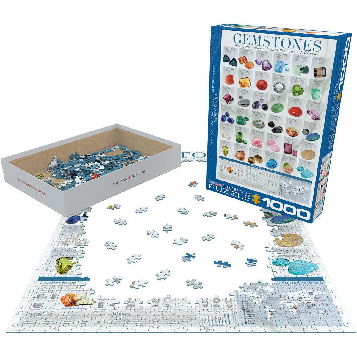 Gemstones 1000 Piece Jigsaw Puzzle Eurographics