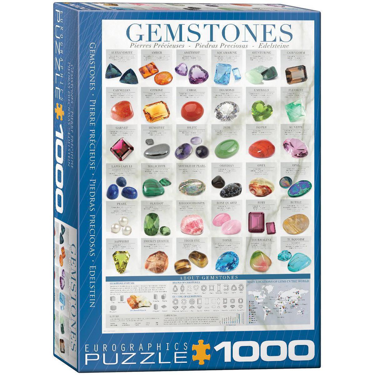 Gemstones 1000 Piece Jigsaw Puzzle Eurographics