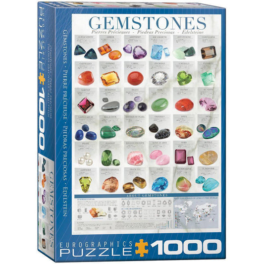 Gemstones 1000 Piece Jigsaw Puzzle Eurographics