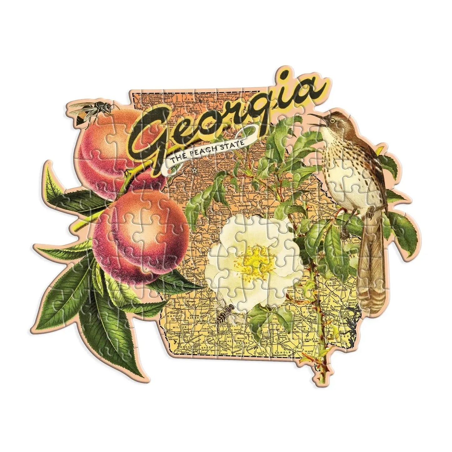 Georgia 100 Piece Mini Shaped Jigsaw Puzzle Galison