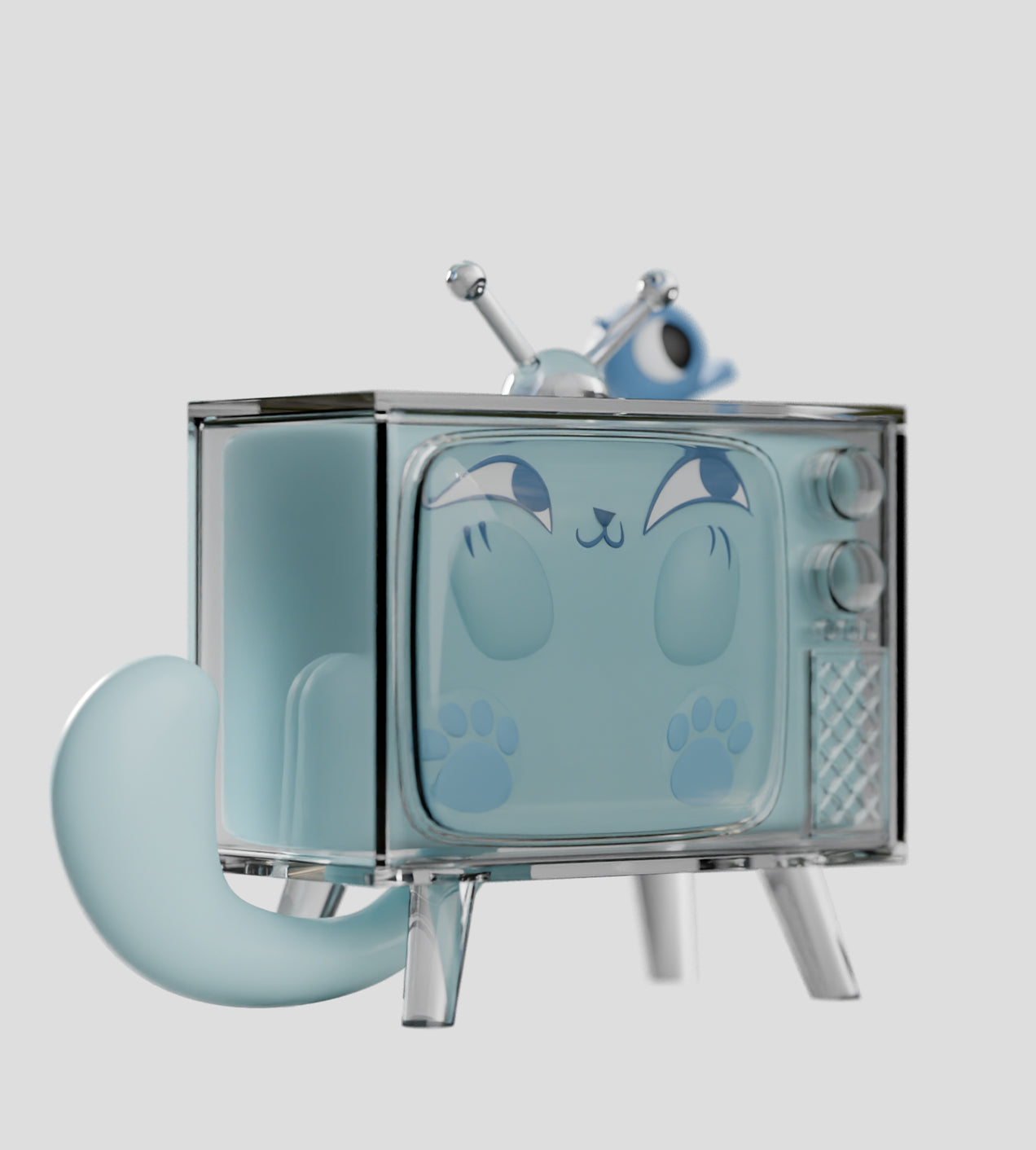 Kaleidos Creative: Ghost Cat Blind Box Ralphie's Funhouse