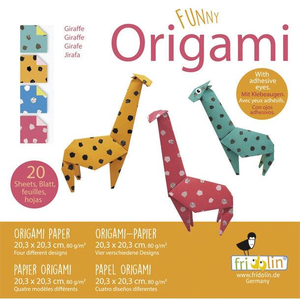 Giraffe Funny Origami Kit Fridolin Puzzle Merchant