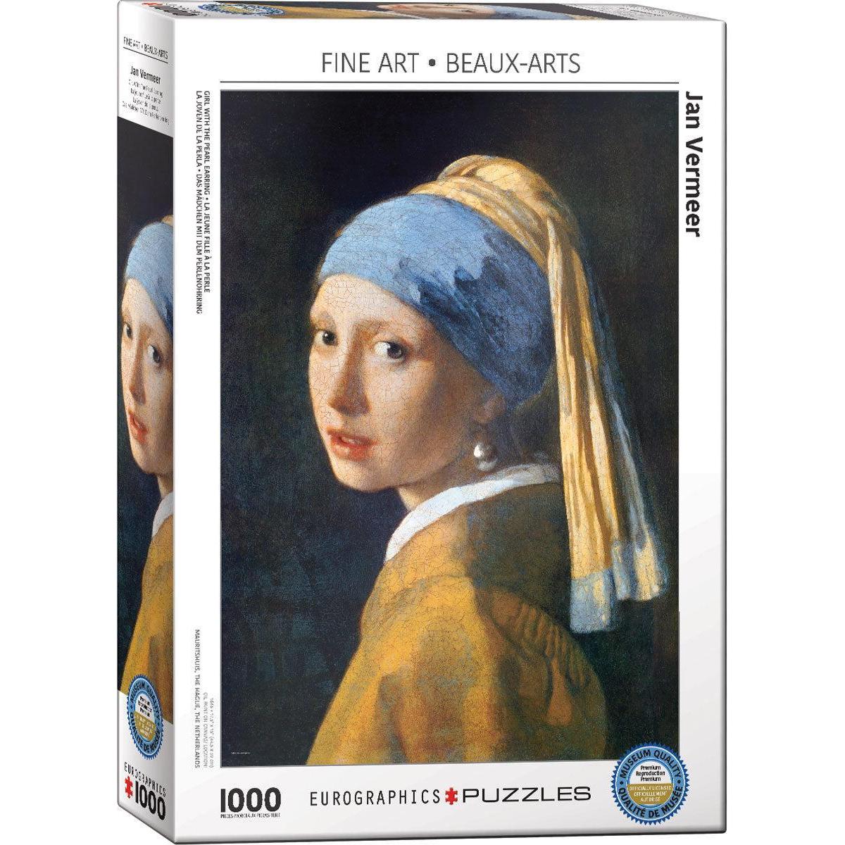 Girl with a Pearl Earring by Vermeer 1000 Piece Jigsaw Puzzle Eurographics Puzzle Merchant