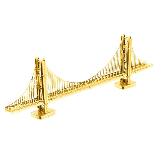 Gold Golden Gate Bridge 3D Steel Model Kit Metal Earth Puzzle Merchant