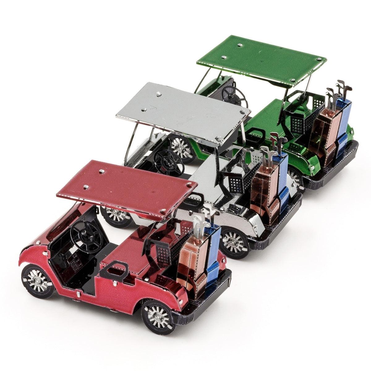 Golf Cart Set 3D Steel Model Kit Metal Earth