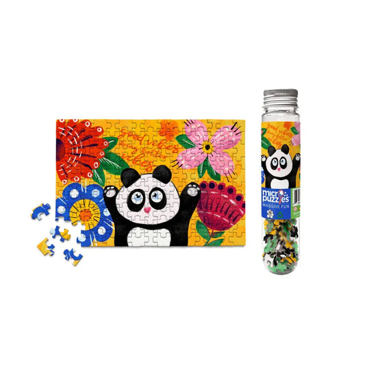 Good Vibes Panda 150 Piece Mini Jigsaw Puzzle Micro Puzzles Puzzle Merchant