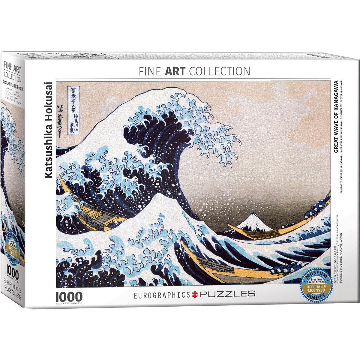 Great Wave off Kanagawa 1000 Piece Jigsaw Puzzle Eurographics Puzzle Merchant