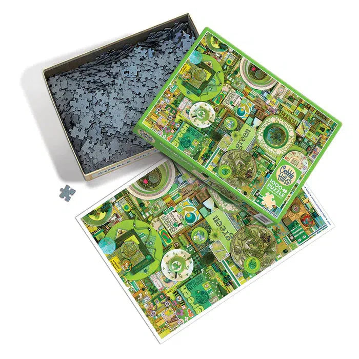 Green 1000 Piece Jigsaw Puzzle Cobble Hill