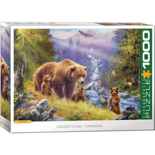 Grizzly Cubs 1000 Piece Jigsaw Puzzle Eurographics