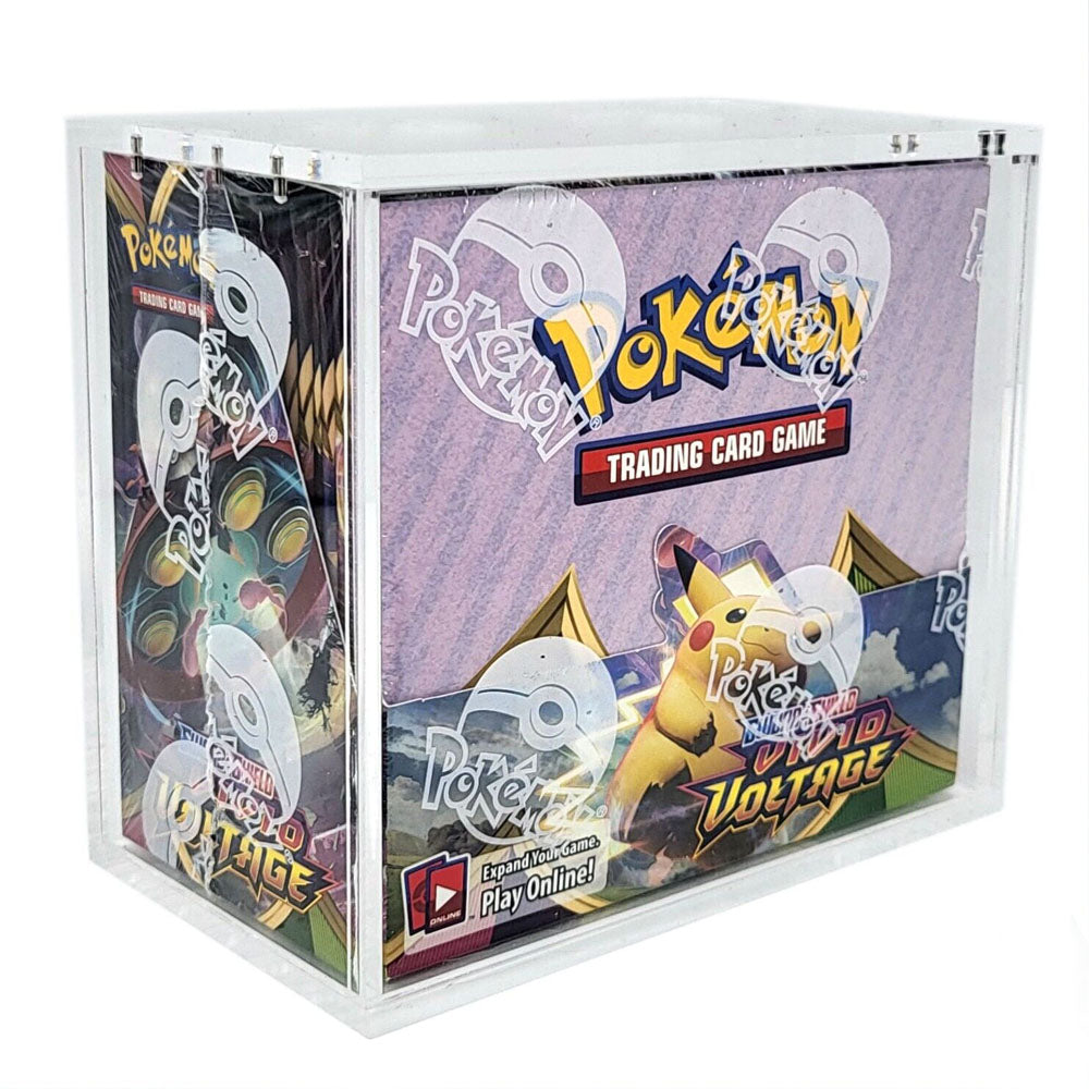 Premium Pokémon Booster Box Protective Display Acrylic Case Version 2 Spoils and Loot