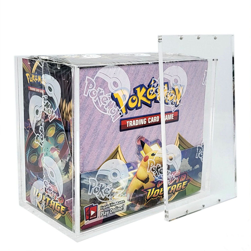 Premium Pokémon Booster Box Protective Display Acrylic Case Version 2 Spoils and Loot