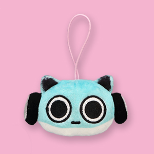 BLUE HAM HAM WIDE EYED MINI HANGING PLUSH Anime Pop