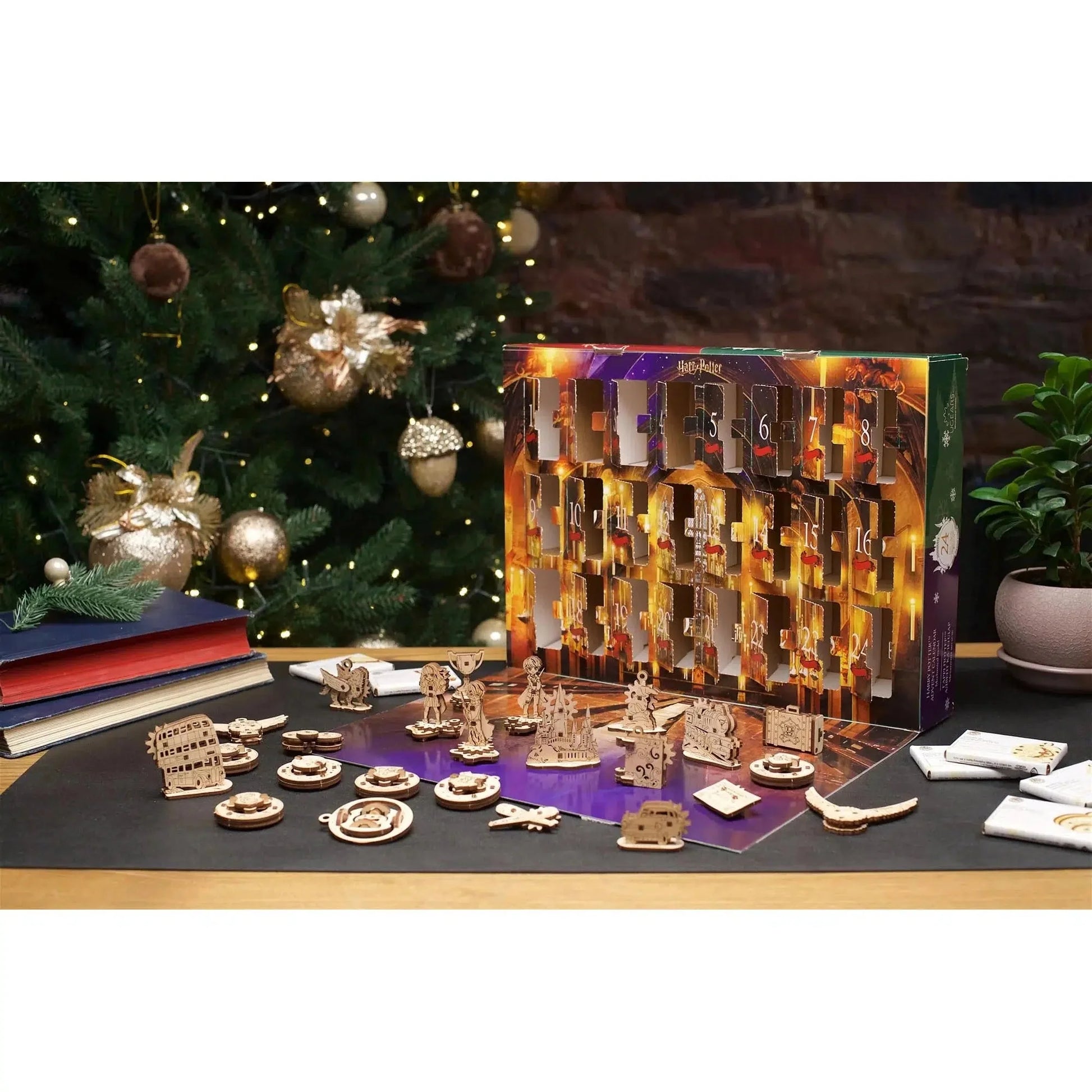 Harry Potter™ Advent Calendar Wood Model Kit UGEARS Puzzle Merchant