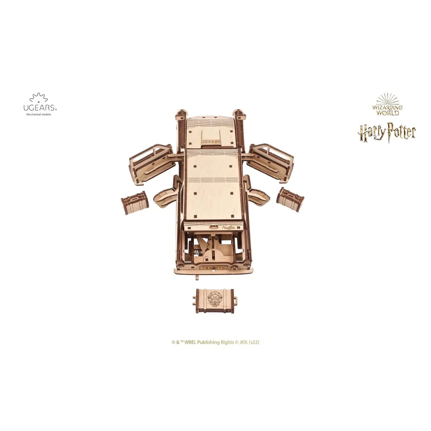 Harry Potter™ Flying Ford Anglia™ 3D Wood Model Kit UGEARS Puzzle Merchant