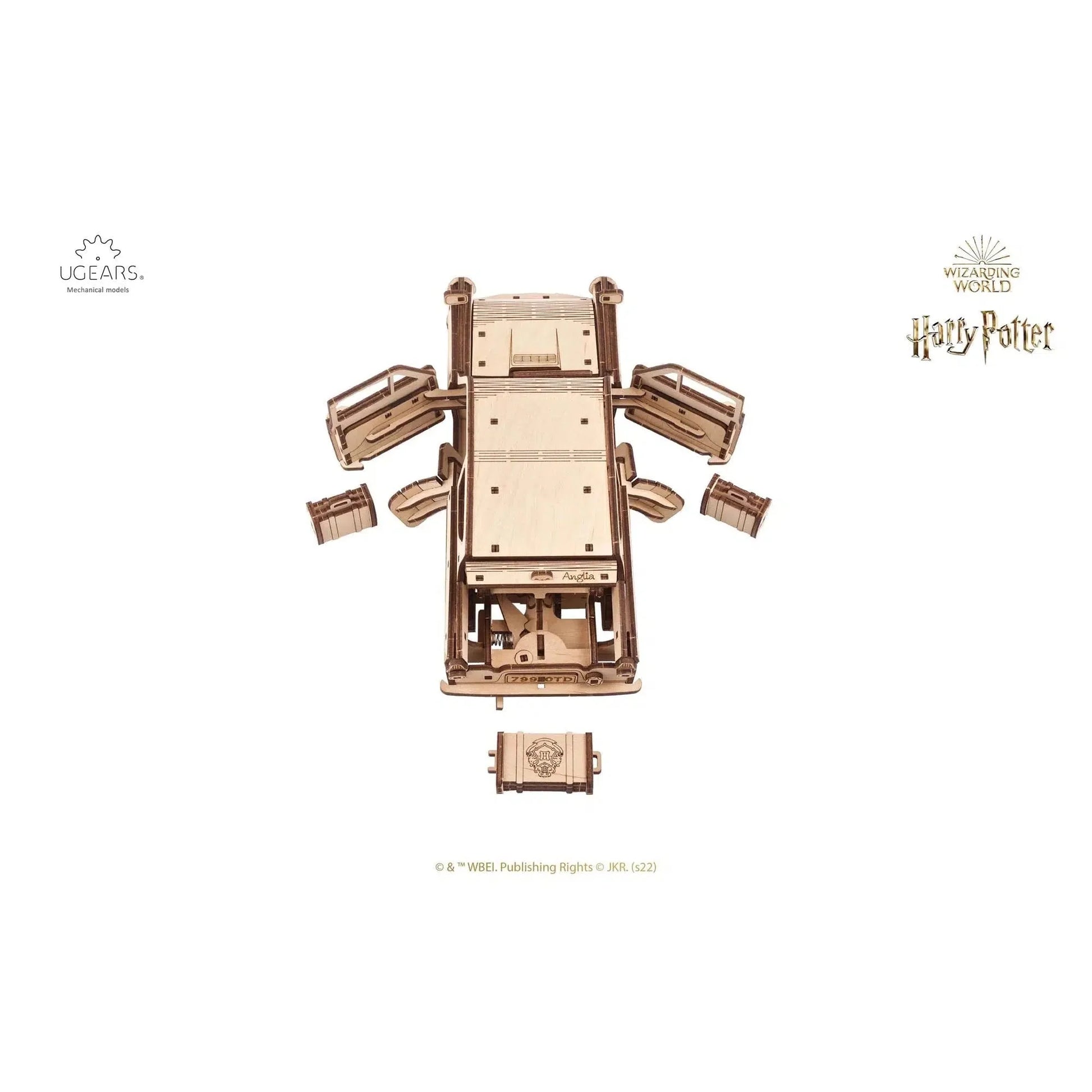 Harry Potter™ Flying Ford Anglia™ 3D Wood Model Kit UGEARS Puzzle Merchant