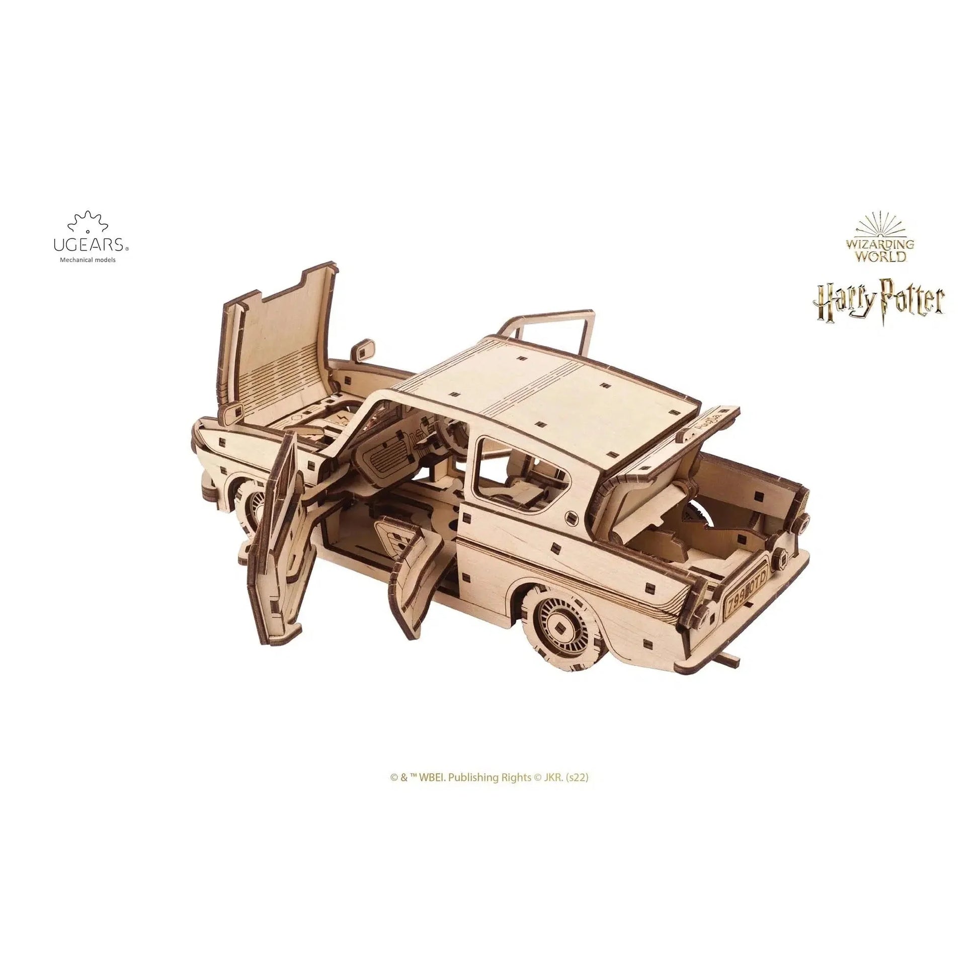 Harry Potter™ Flying Ford Anglia™ 3D Wood Model Kit UGEARS Puzzle Merchant