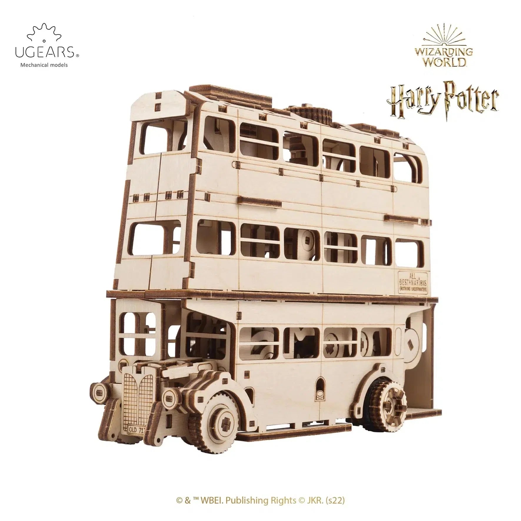Harry Potter™ Knight Bus™ 3D Wood Model Kit UGEARS Puzzle Merchant