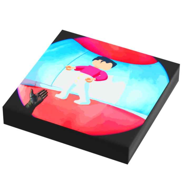 Harry Tiles, File Line - B3 Customs Music Album Cover (2x2 Tile) B3 Customs