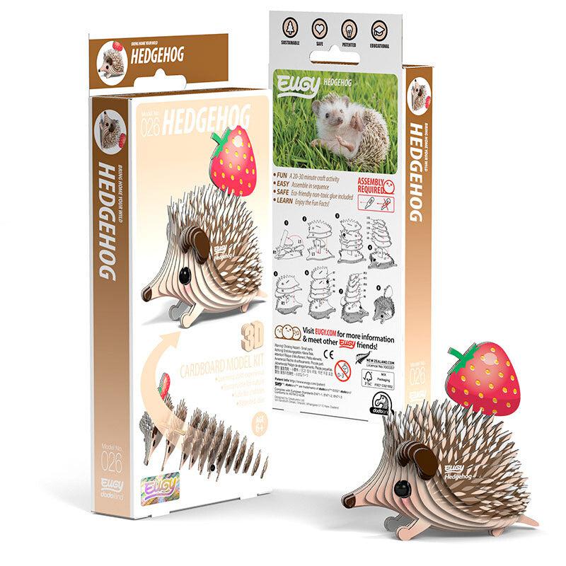 Hedgehog 3D Cardboard Model Kit Eugy Puzzle Merchant
