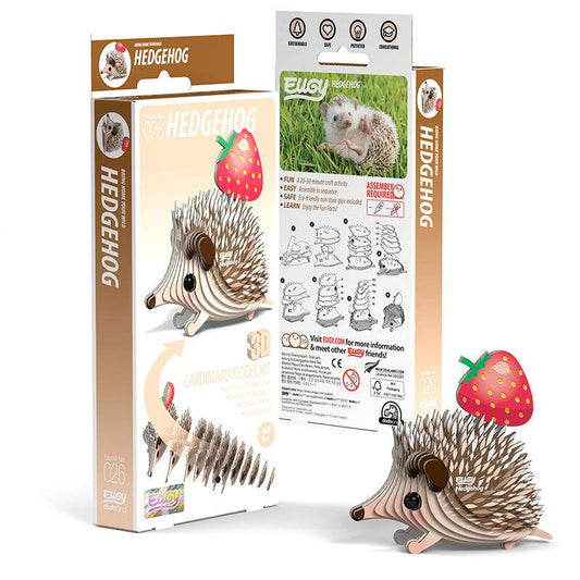 Hedgehog 3D Cardboard Model Kit Eugy Puzzle Merchant