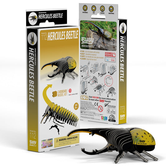 Hercules Beetle 3D Cardboard Model Kit Eugy Puzzle Merchant