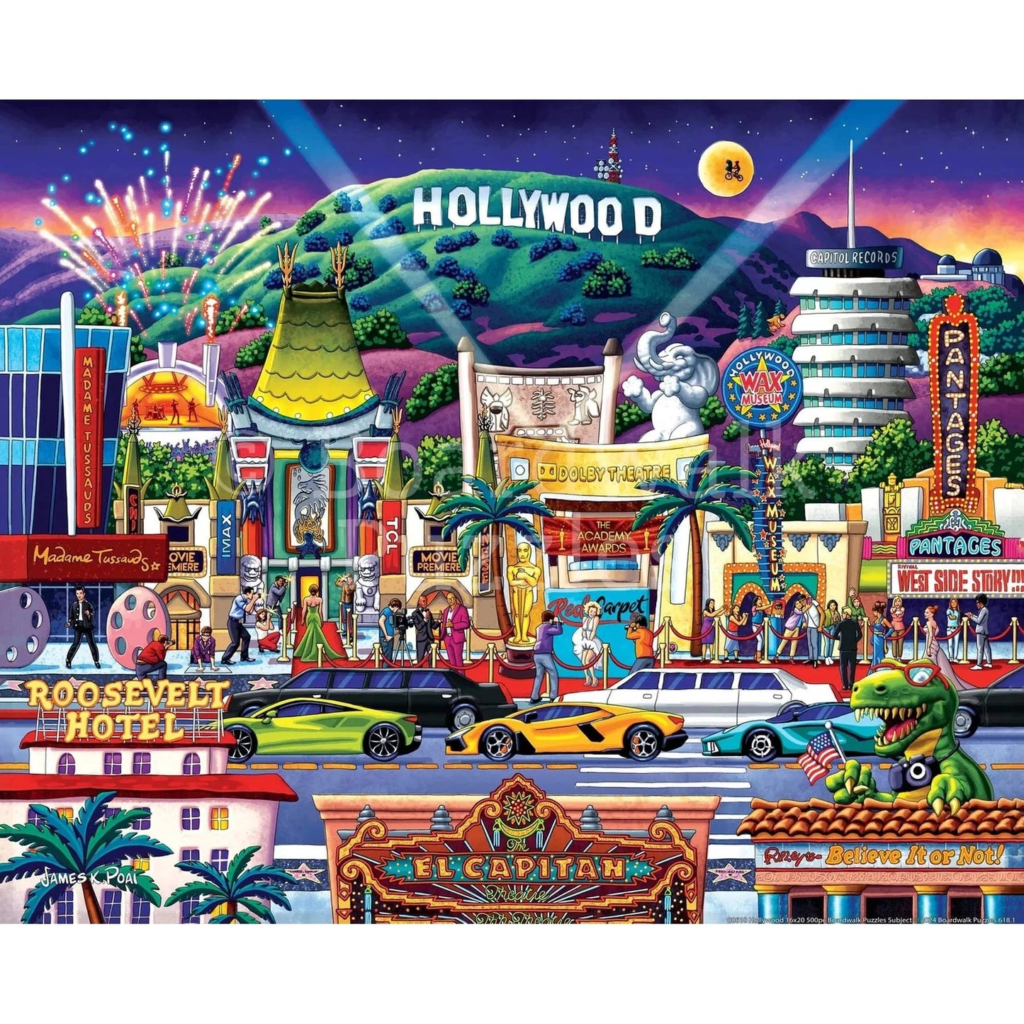 Hollywood Blvd 1000 Piece Jigsaw Puzzle Boardwalk