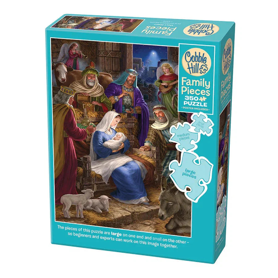 Holy Night 350 Piece Family Jigsaw Puzzle Cobble Hill