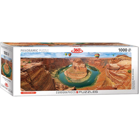 Horseshoe Bend, Arizona 1000 Piece Panoramic Jigsaw Puzzle Eurographics Puzzle Merchant