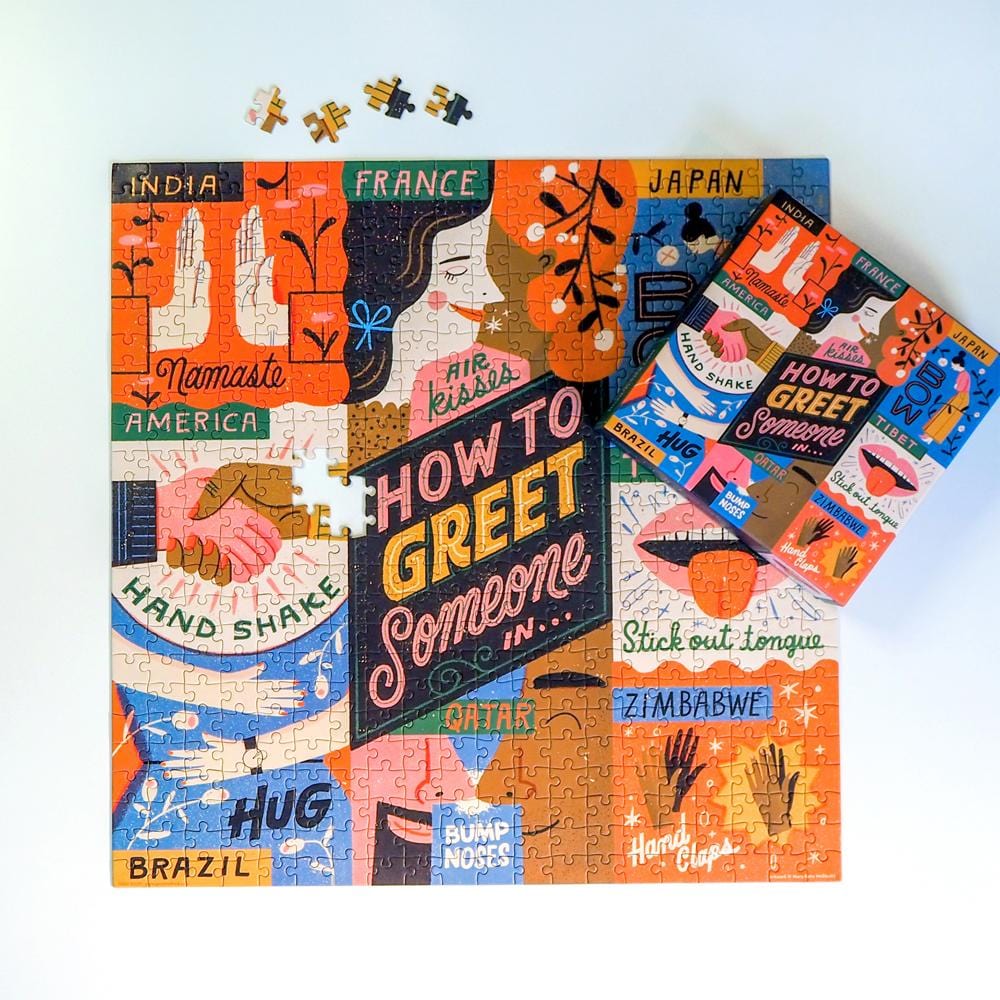 How to Greet Someone 500 Piece Jigsaw Puzzle Fred