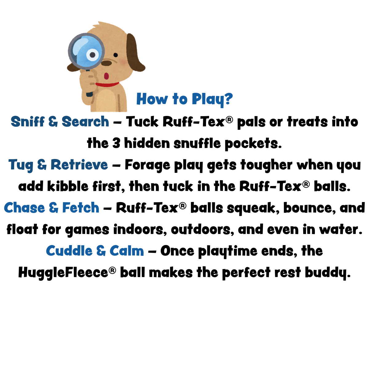 HuggleSnuffles™ SnuffleSphere™ Puzzle Ball HuggleHounds